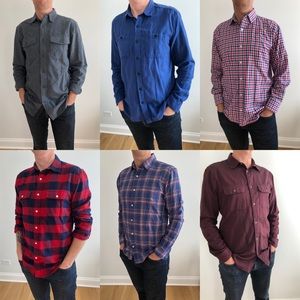 6 Medium Men’s Collared Shirts